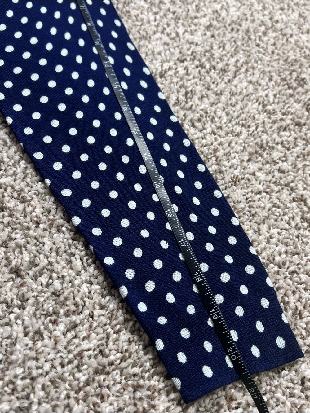 J. Crew Women’s Carolyn Cardigan Navy White Polka-Dot 100% Merino Wool sz Med - Picture 14 of 14
